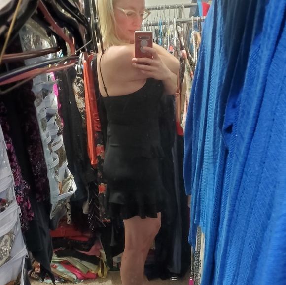 Forever 21 Sexy LBD Little Black Dress Like New Sz L or 8/10 - Picture 4 of 14